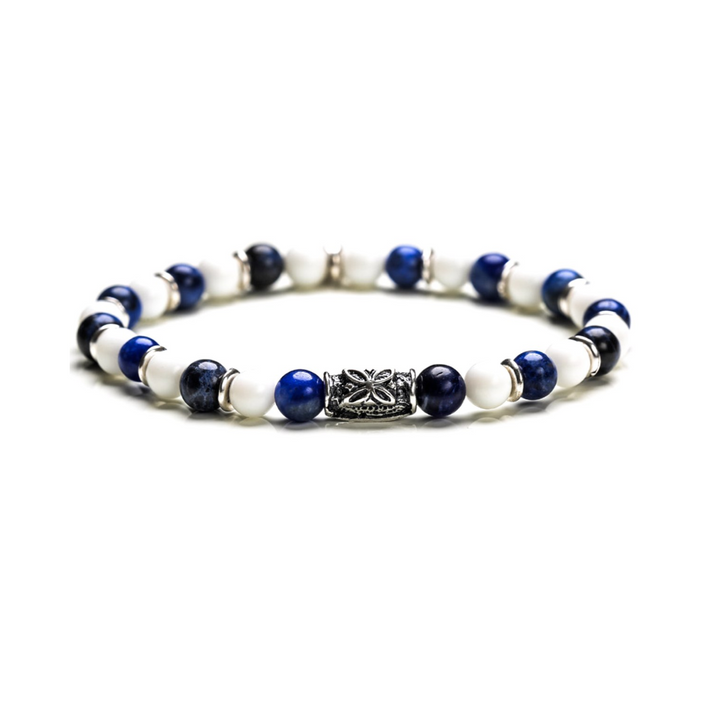 Bracciale Da Uomo Stone Marechiaro sodalite agata argento