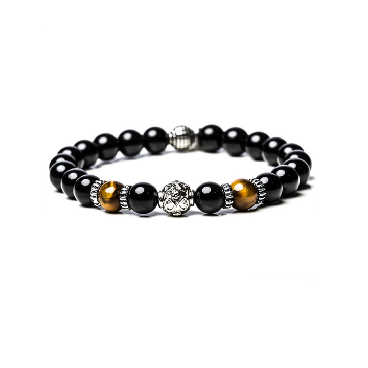 Bracciale Da Uomo Stone Night Of Love Onice ematite argento