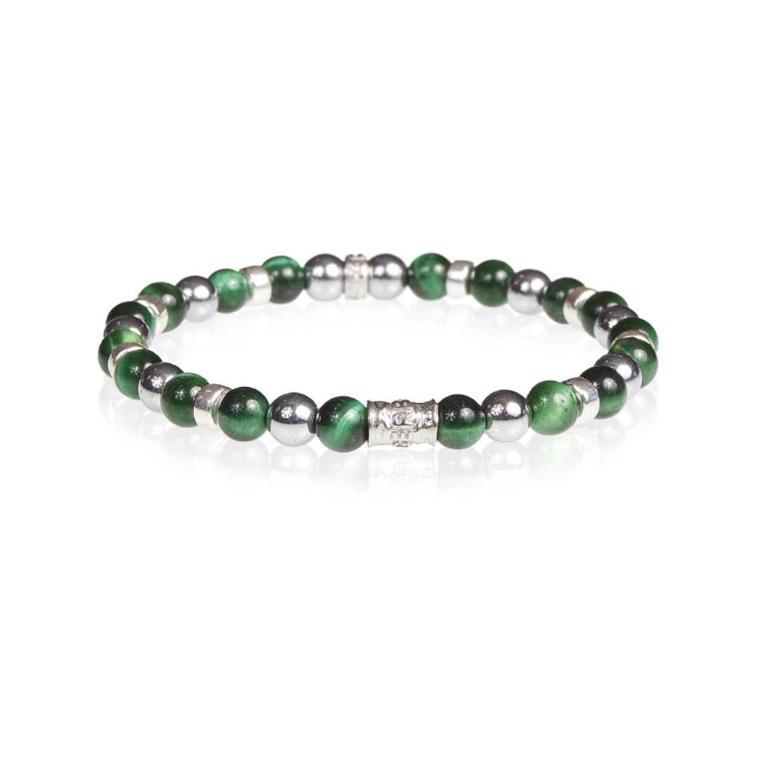 Bracciale Gerba LAB Occhio di Tigre verde petrolio Bracciale Gerba LAB Occhio di Tigre verde petrolio